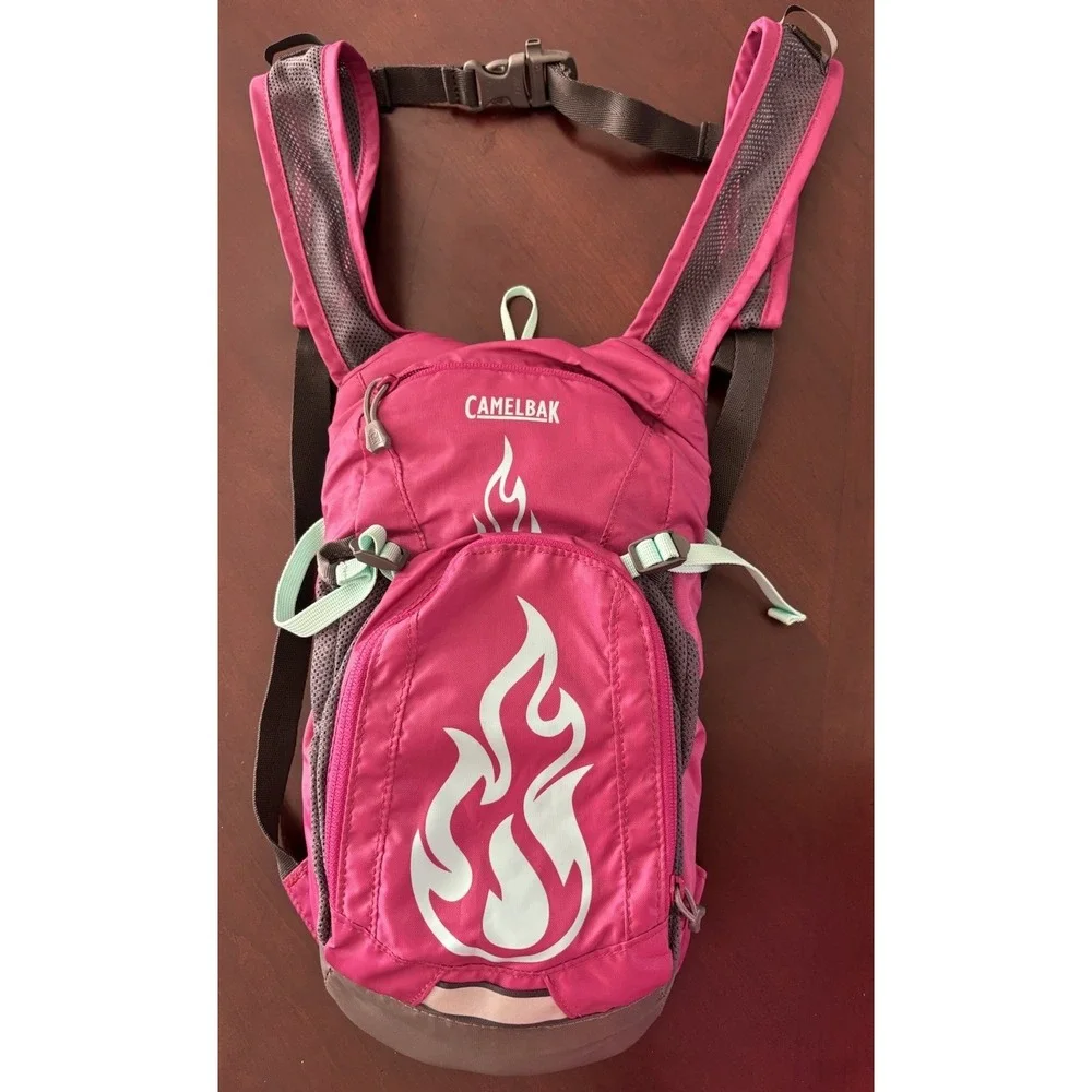 CamelBak Mini M.U.L.E. Kids Hydration Backpack Pink Flame 1.5L Reservoir Pack